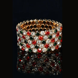 Crystal Bridal Layered Bangles