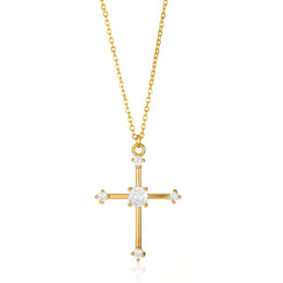 Christian Cross Coin Necklace