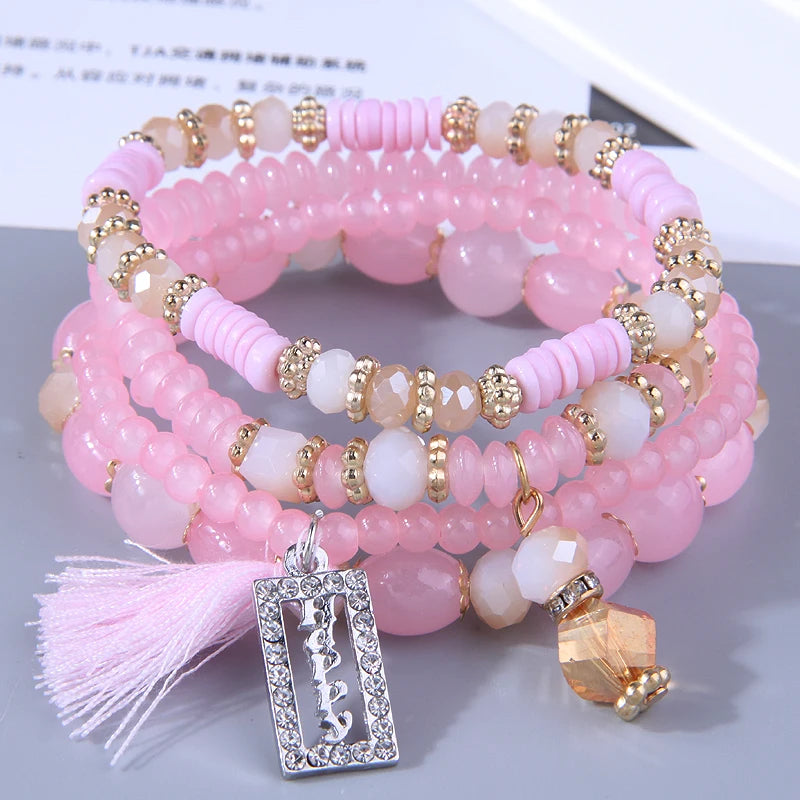 Bohemian Resin Stone Bracelet