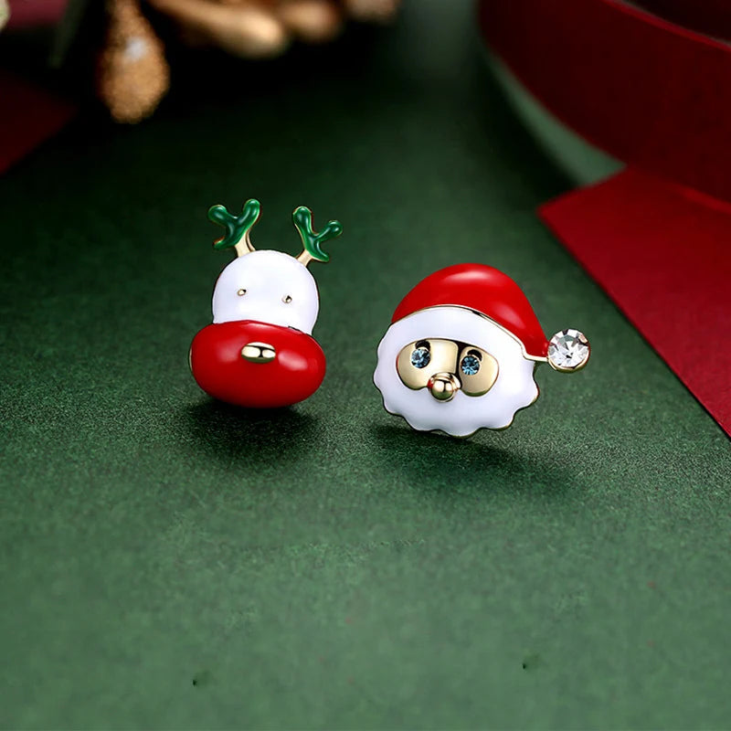 Christmas Bow Bell Earrings