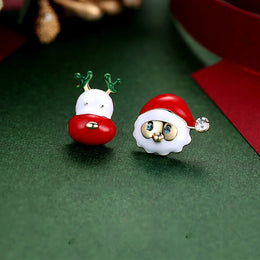 Christmas Bow Bell Earrings