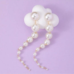 Pearl Tassel Drop Earrings