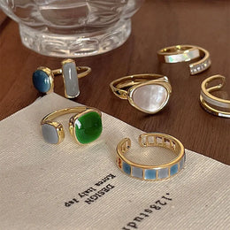 Colorful Glaze Open Ring