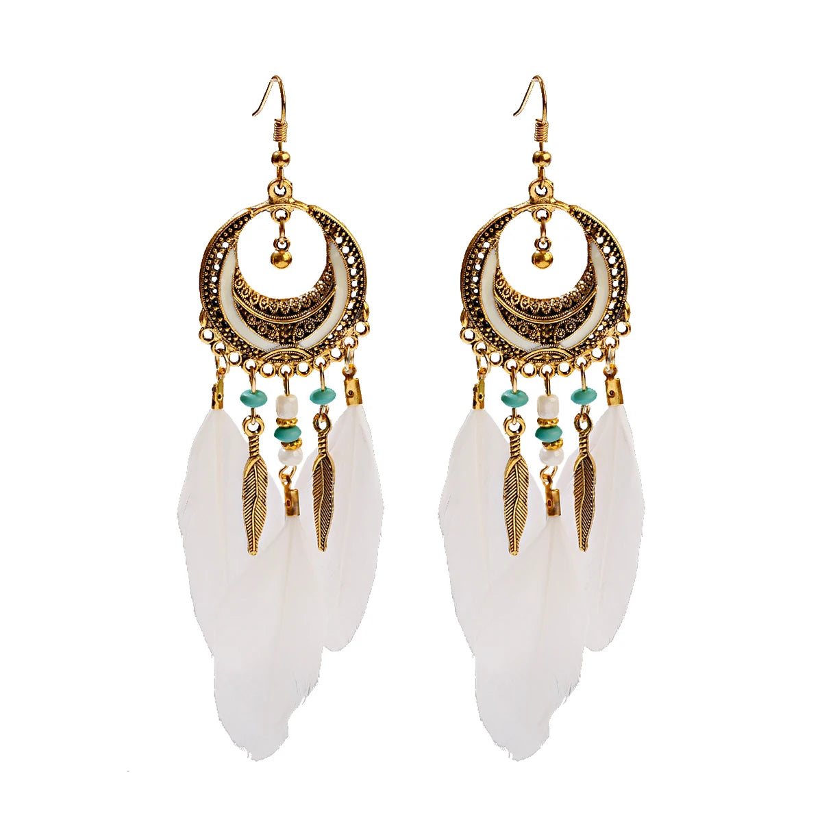 Dreamcatcher Feather Tassel Earrings