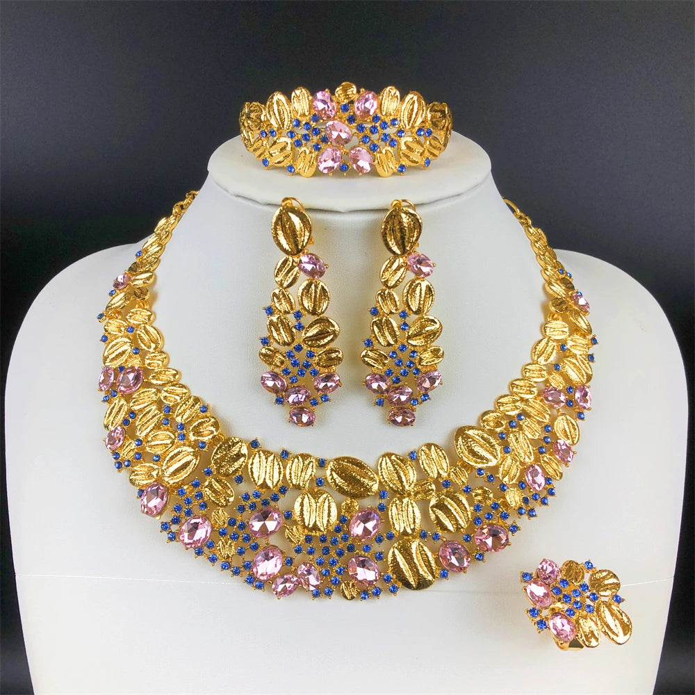 Opal Gold Jewelry Set