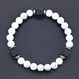 Frosted Volcanic Bead Bracelet