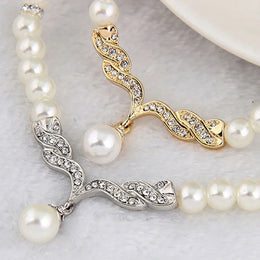 Gold Pearl Bridal Set