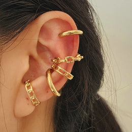 Butterfly Tassel Clip Earrings