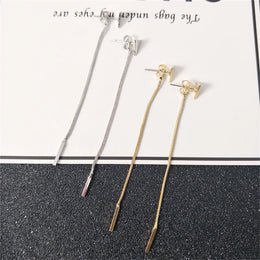 Long Chain Tassel Earrings