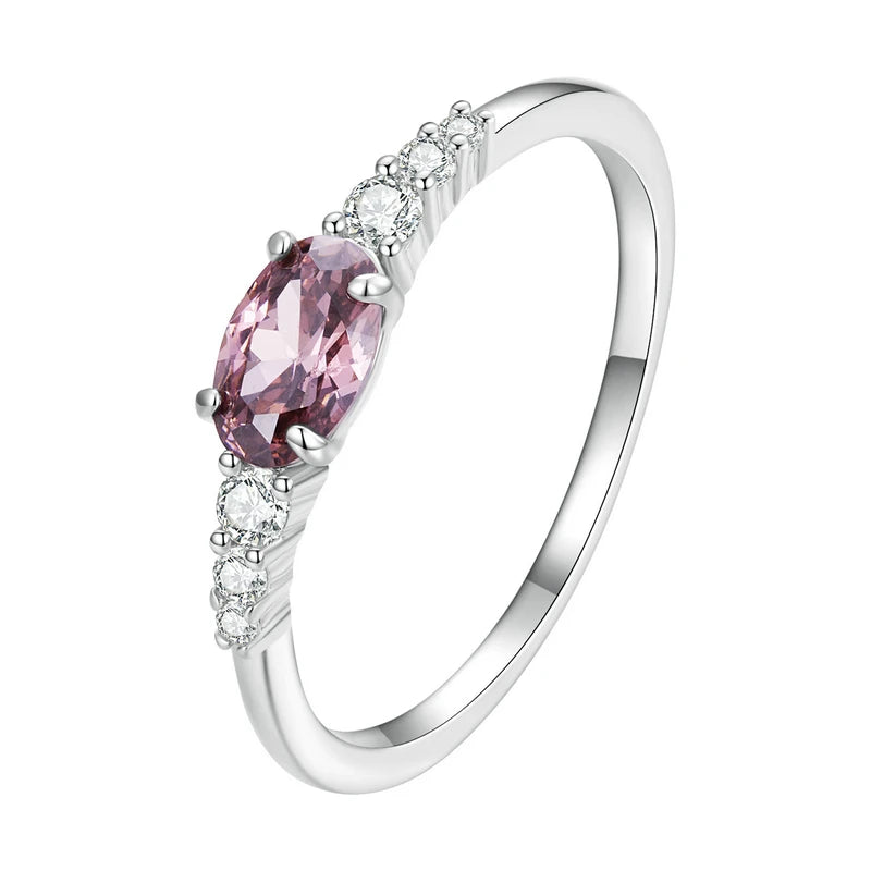 Sterling Silver Gemstone Ring
