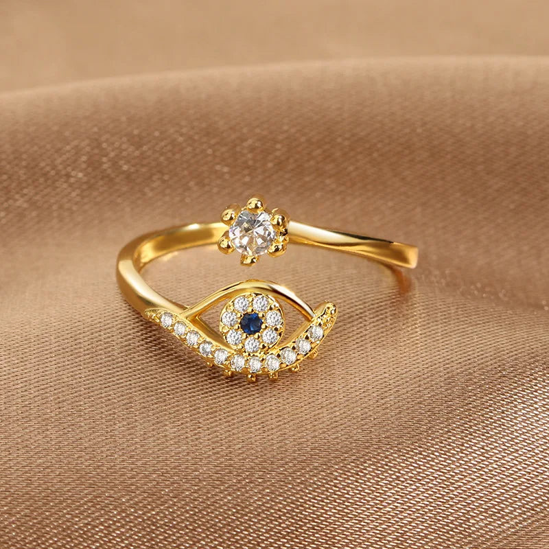 Evil Eye Zircon Ring