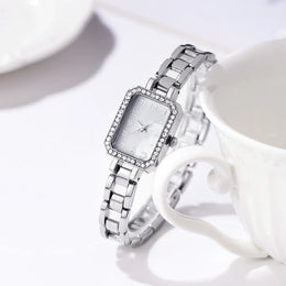 Crystal Square Quartz Watch