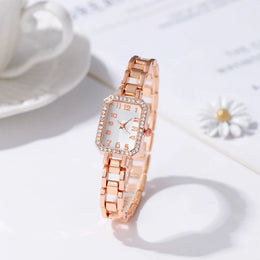 Crystal Square Quartz Watch