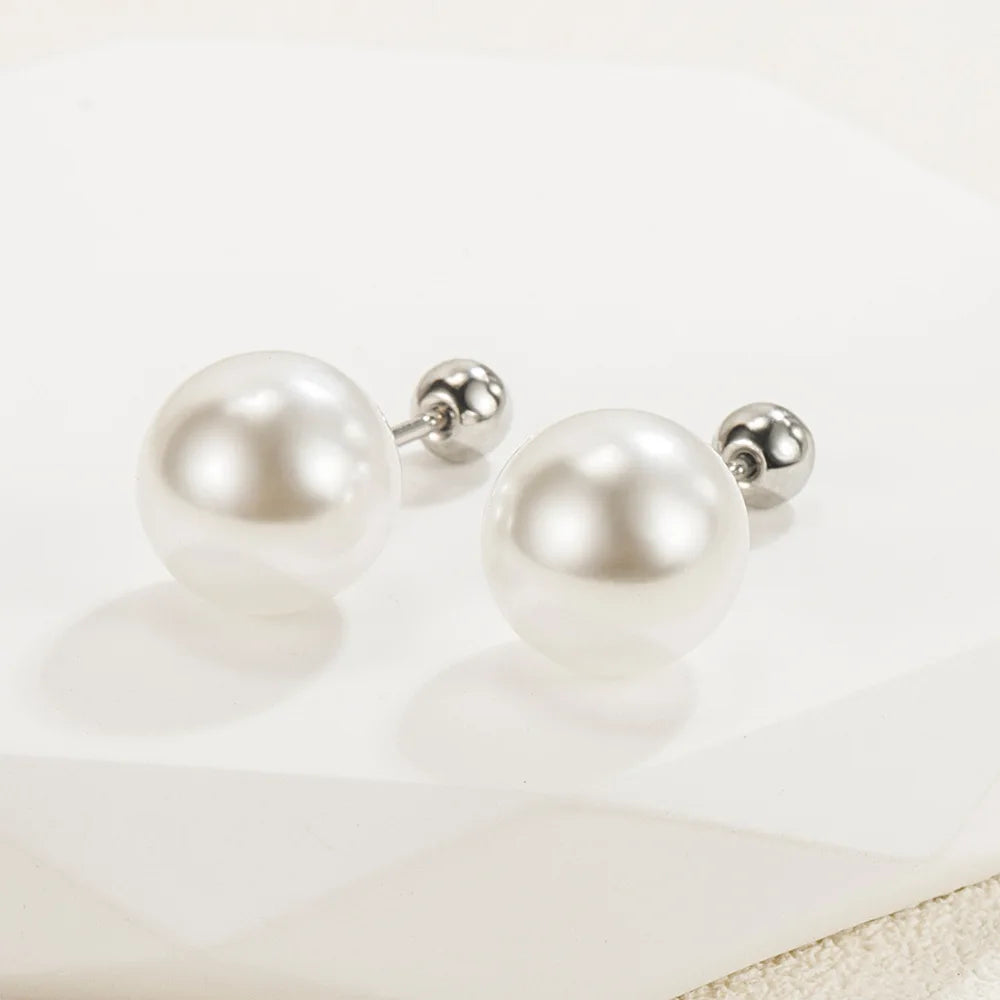 Freshwater Pearl Silver Studs