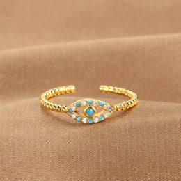 Evil Eye Zircon Ring