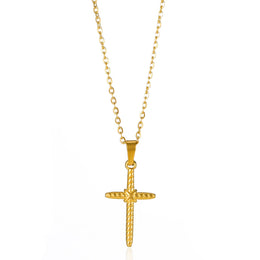 Christian Cross Coin Necklace