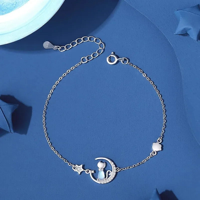 Cat Moon Jewelry Set