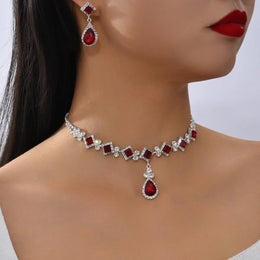 Geometric Droplet Jewelry Set