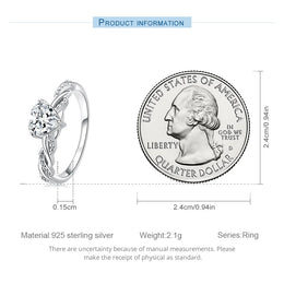 Romantic Silver Heart Ring