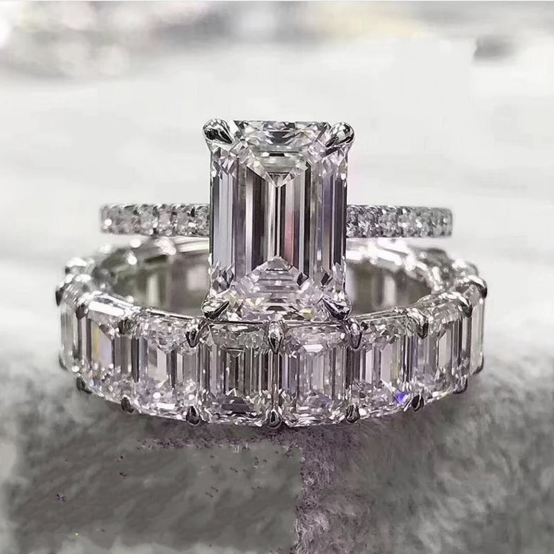 Sterling Zircon Eternity Ring