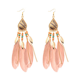 Dreamcatcher Feather Tassel Earrings