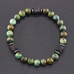 Frosted Volcanic Bead Bracelet