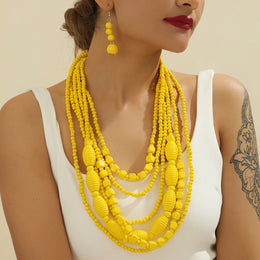 Bohemian Wooden Bead Set