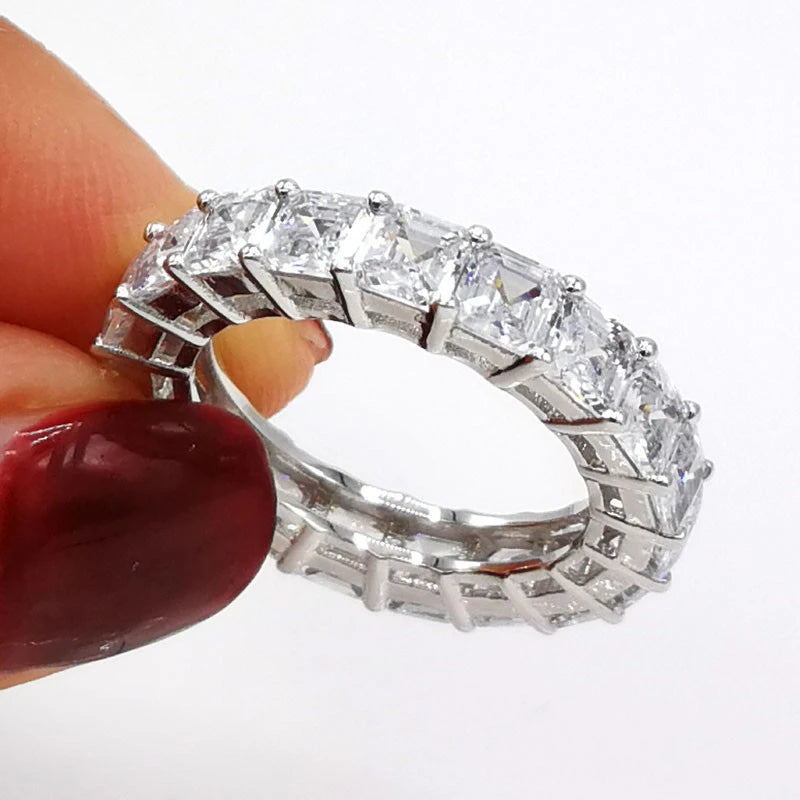 Sterling Zircon Eternity Ring