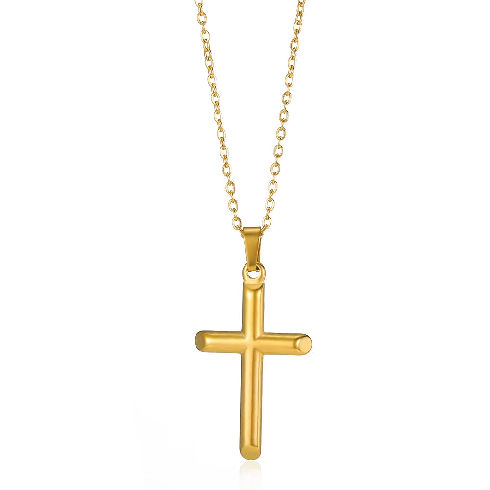 Christian Cross Coin Necklace