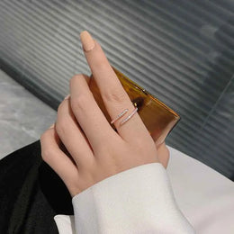 Minimalist Cubic Zircon Ring