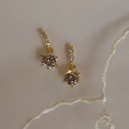 Classic Zircon Square Studs