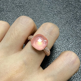 Pink Crystal Candy Ring