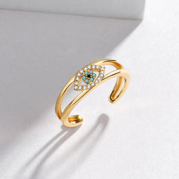 Evil Eye Zircon Ring