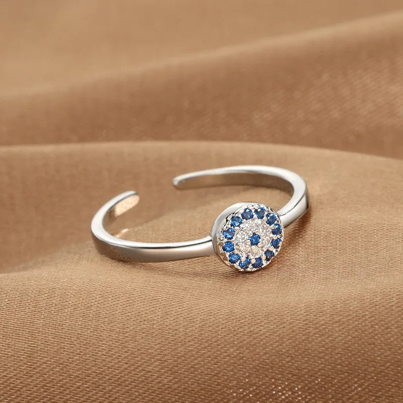 Evil Eye Zircon Ring