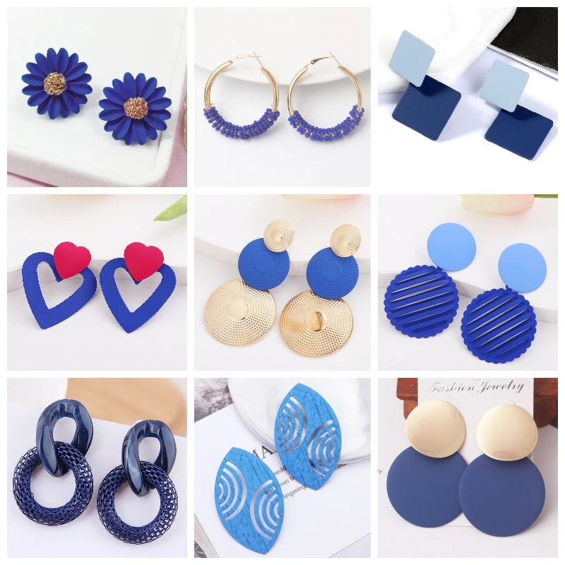 Blue Bohemian Butterfly Drops