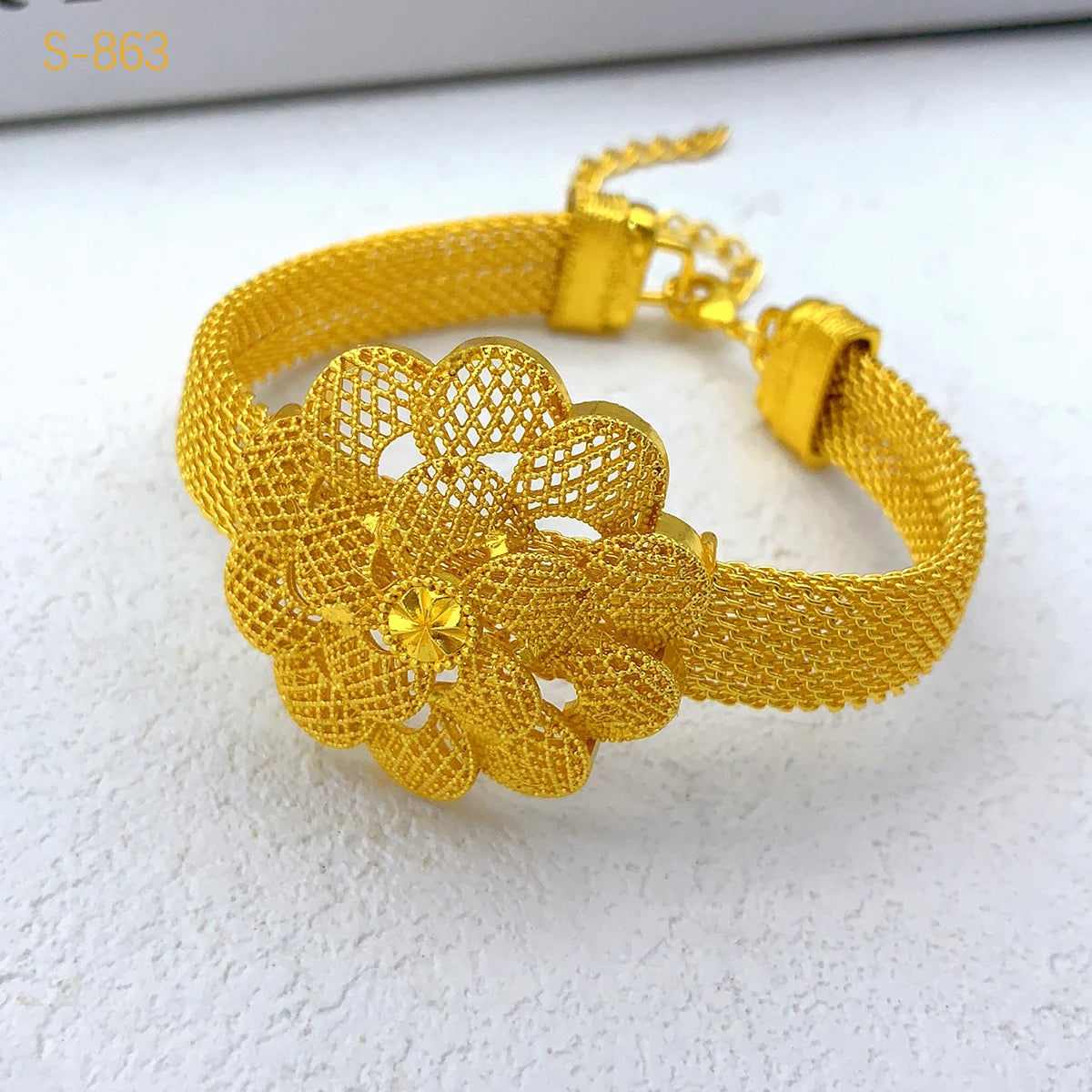 Flower Gold Jewelry Set