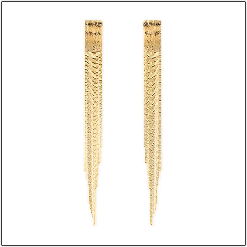 Water Drop Fringe Earrings