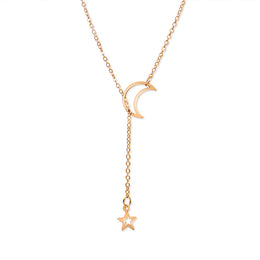 Moon Star Charm Necklace