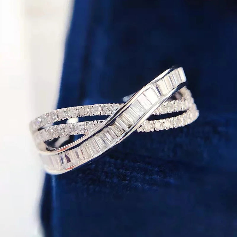 Infinity Cross Zircon Ring