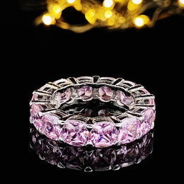 Sterling Zircon Eternity Ring