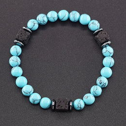 Frosted Volcanic Bead Bracelet