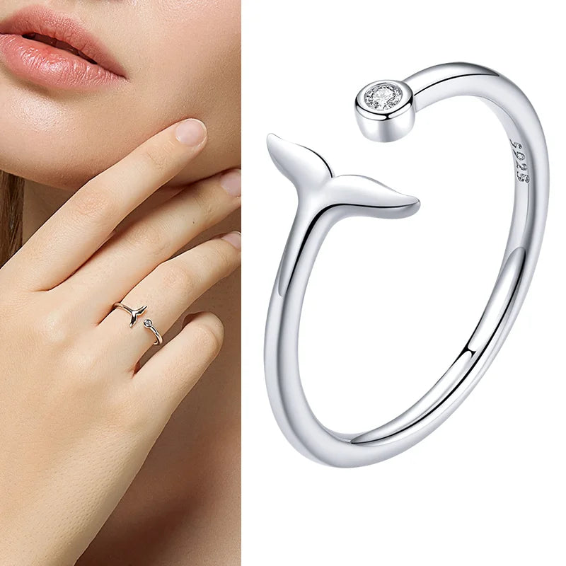 WOSTU Adjustable Sterling Ring