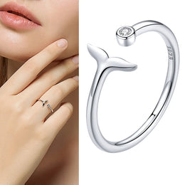 WOSTU Adjustable Sterling Ring