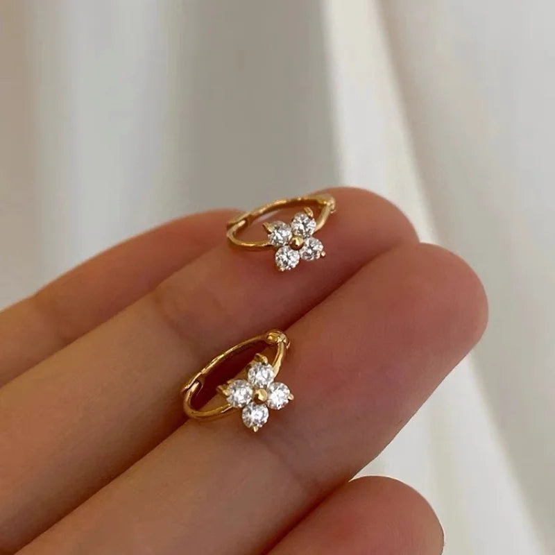 Classic Zircon Square Studs