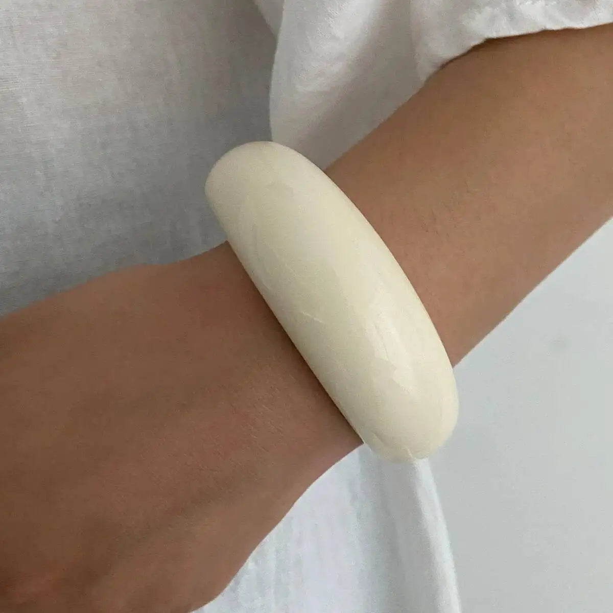 Geometric Acrylic Wide Bracelet