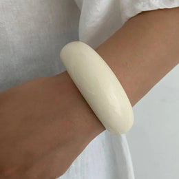 Geometric Acrylic Wide Bracelet
