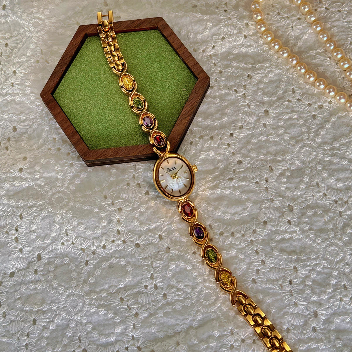 Mother Pearl Quartz Watch