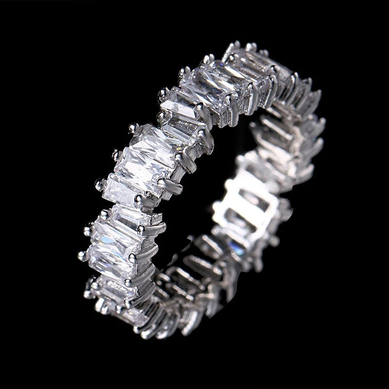 Sterling Zircon Eternity Ring