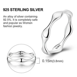 Blue Zircon Moon Ring