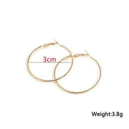 Oversized Smooth Circle Hoops